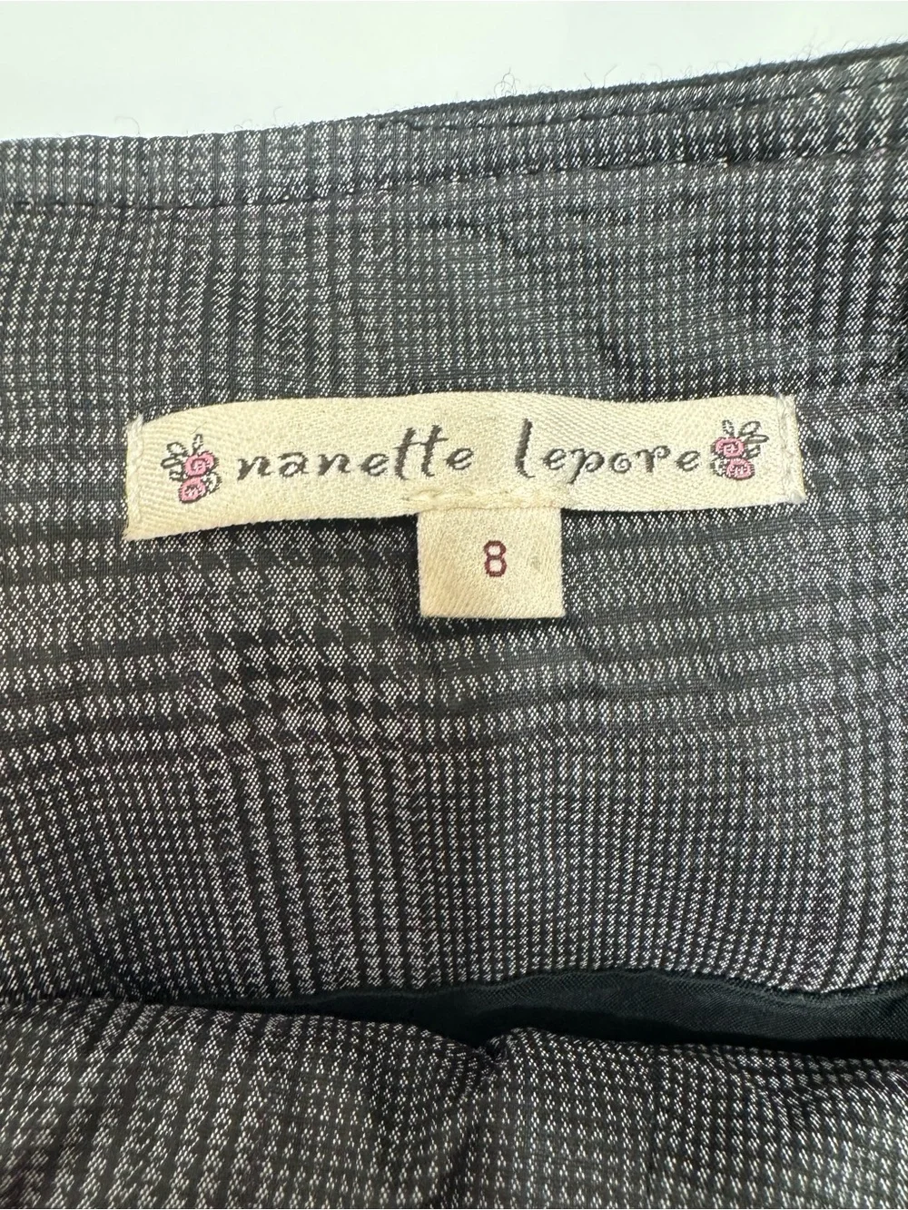 Nanette Lepore Black Pencil Skirt with Subtle Welt Pockets